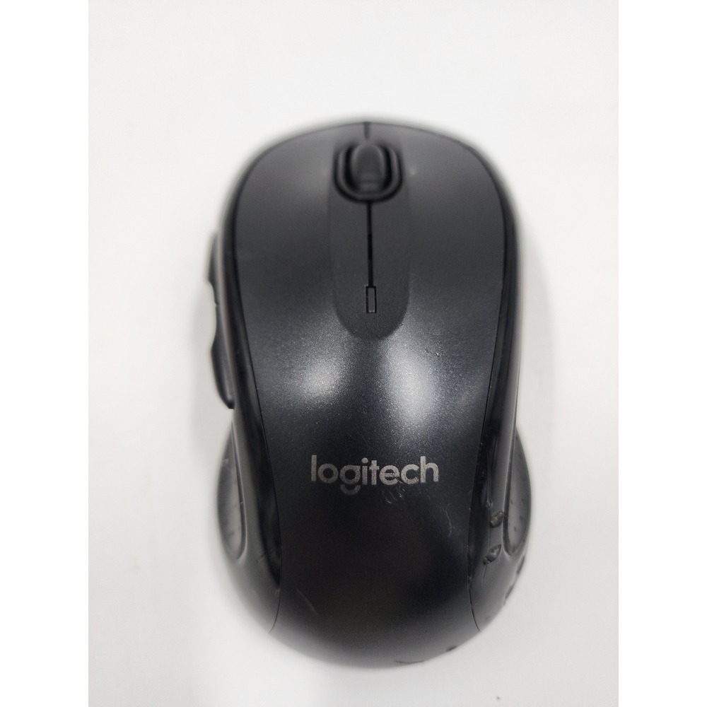Logitech Wireless Mouse Black Ergonomic Optical M-R0024 Side Buttons
